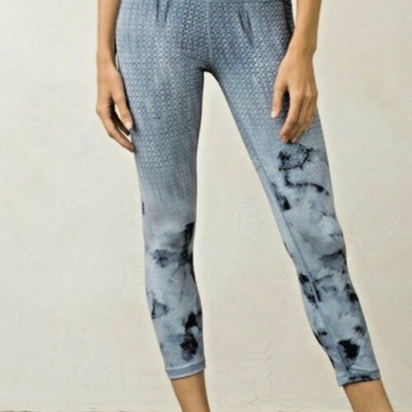 Prana Pants - Prana M Roxanne Leggings Gray GEOMETRIC & INKWELL